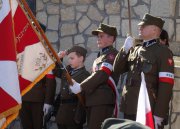 Odsłonięcie tablicy w Kijach.